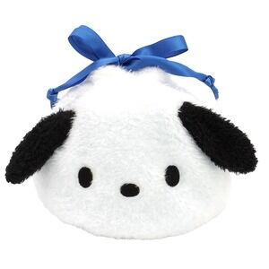 Sanrio Pochacco Drawstring Round Pouch Plush Nakajima NWT From Japan